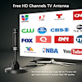 Miniatyrbillede 5 af 5: TV-antenne til Smart TV indendørs udendørs 4K 1080P HD digital antenne til lokale kanaler