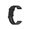 Pikkukuva 2 / 4: Hihna Garmin Move Style 20Mm Pystysuora Kuvio Kaksiväri Silikoniranneke Musta-Harmaa