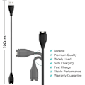 Miniatyrbilde 3 av 5: Lader for Garmin Forerunner 45/45S/935/245/55 Music USB-ladekabel