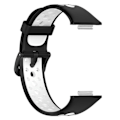 Miniatyrbillede 4 af 5: For Huawei Watch Fit 2/Watch Fit 2 Active Dual Color Watch Silicone Replacement Wrist Strap Style B
