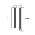 Miniatyrbillede 4 af 5: Til Fitbit Luxe Special Edition Milanese Metal Magnetic Watch Band Rose Gold