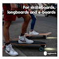 Miniatyrbillede 5 af 5: Led Skateboard Lights Underglow - Longboard Lights USB Genopladelig for- og bagside. Ideelt tilbehør til elektriske skateboardlygter (sort)