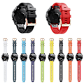 Miniatyrbillede 3 af 5: Til Garmin Fenix ​​7s 20 mm rosa guldspænde silikone urbånd White