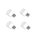 Pikkukuva 1 / 4: USB-liitäntäinen Mini LED-yövalo, Lämmin Valkoinen, 4 kpl -