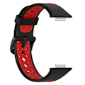 Miniatyrbillede 4 af 5: For Huawei Watch Fit 2/Watch Fit 2 Active Dual Color Watch Silicone Replacement Wrist Strap Style C