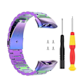 Miniatyrbillede 1 af 4: Armbåndsrem i rustfrit stål til Garmin Forerunner 45 45s Swim 2 Colorful