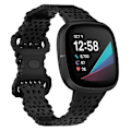 Pikkukuva 1 / 5: Fitbit Versa 4/3/Sense 1/2 pitsillä koverrettu watch Black