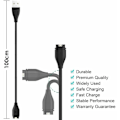 Miniatyrbilde 5 av 5: Lader for Garmin Forerunner Fenix USB-ladekabel for dataoverføring, flere ladere