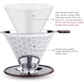 Miniatyrbilde 3 av 5: Rustfritt Stål Gjenbrukbar Kaffe Drypper for Håndbrygget Kaffe