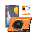 Miniatyrbild 1 av 3: Tåligt skyddsfodral med vridbart stativ för 10,2-tums iPad Orange (2021/2020/2019)
