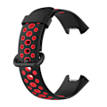 Miniatyrbilde 2 av 5: To-fargets silikonrem for Xiaomi Redmi Watch 2 Lite Black Red
