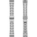Miniatyrbillede 2 af 5: Til Garmin Fenix ​​6x 26 mm titaniumlegering Quick Release Urrem Silver