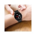 Pikkukuva 4 / 4: Hihna Garmin Forerunner 158 20 mm musta kiinteä väri pehmeä silikoni rannekoru