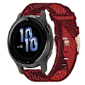 Miniatyrbillede 1 af 5: Til Garmin Venu 2s 18mm nylonvævet urrem Red