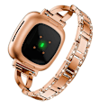 Pikkukuva 4 / 5: Fitbit Versa 3 / Sense Universal Diamond Metal Watch Rose Gold
