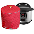 Miniatyrbillede 1 af 5: Elektrisk trykkokerdeksel Riskomfyrdeksel Vanntett 6/8 Quart Støvdeksel Red 8 quart