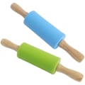 Miniatyrbild 1 av 5: 2 st silikonkavel, degkavel, non-stick yta Solid wood handle