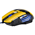 Miniatyrbilde 1 av 5: 4 justerbar Dpi og 7 knapper LED optisk USB kablet spillmus Yellow