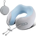 Miniatyrbild 1 av 5: U-formad resehuvudkudde i memory foam, portabel nackkudde, grå