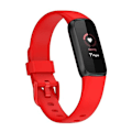 Miniatyrbild 1 av 5: För Fitbit Luxe Silicone Color Buckle Watch Band Red