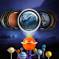 Miniatyrbillede 3 af 5: Solsystem til børn, Talende astronomi Solsystem Modelsæt, Planetarium Projektor Stammelegetøj med 8 planeter, Rumlegetøj til 3 4 5+ år gamle drenge