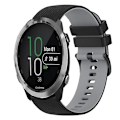 Miniatyrbild 1 av 5: För Garmin Forerunner 645 Music 20mm Rutigt tvåfärgat watch Black-Grey