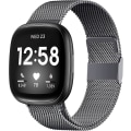 Miniatyrbillede 1 af 5: Magnetiske bånd, der er kompatible med Fitbit Versa 3 og Sense Smartwatch - Multi Color Space Gray Small