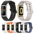 Miniatyrbillede 2 af 5: Til Fitbit Charge 5 Mijobs Soft Silicone Watch Band White-Silver
