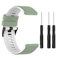 Miniatyrbillede 3 af 5: Til Garmin Fenix ​​7 22mm Silikone Mixing Color Watch Band Black-white