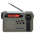 Miniatyrbild 1 av 4: Solardriven handvevsradio nödradio dynamo AM/FM LED ficklampa nödladdare med 2000mAh powerbank för mobiltelefon