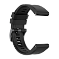 Miniatyrbilde 2 av 5: 22mm Hurtigutløselig Silikonrem for Garmin Fenix 7 Black