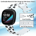 Miniatyrbilde 3 av 5: For Fitbit Versa 3 Printing Watch Band B