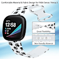 Miniatyrbillede 3 af 5: Til Fitbit Versa 3 Printing Watch Band B