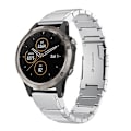Miniatyrbillede 1 af 5: Til Garmin Fenix ​​5 Plus 22mm Tortoise Shell rustfrit stål urbånd Sliver