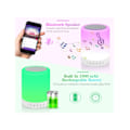Miniatyrbilde 4 av 5: Berøringsfølsom nattbordslampe med Bluetooth-høyttaler, bordlampe, nattlys, 3 berøringsdimbare moduser og 7 farger å bytte mellom