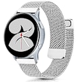 Miniatyrbilde 1 av 5: Milanese stropp for Samsung Galaxy Watch 4 Active 2 Huawei Watch Gt2 magnetisk spenne metall pustende armbånd for Amazfit Gtr Silver Strap width 22mm