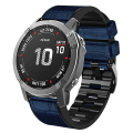 Miniatyrbild 1 av 5: För Garmin Fenix ​​7/6/5 Crocodile Texture Watch Blue