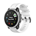 Miniatyrbillede 1 af 5: Til Garmin Fenix ​​6s 20mm Quick Release Official Texture Armbåndsurrem med plastikknap White