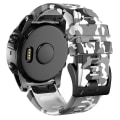 Miniatyrbillede 2 af 4: Til Garmin Fenix ​​7x Camouflage Silikone Urbånd White