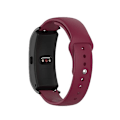 Miniatyrbild 1 av 5: För Garmin Vivomove 3s / 4s 18 mm omvänt spänne silikon watch Wine Red