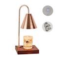 Miniatyrbild 1 av 5: Smältande vaxlampa Aromaterapi Sängbordslampa Trä Dekorativa Prydnader E-EU Plug