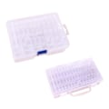 Miniatyrbillede 2 af 4: 42/64 Gitter Transparent Opbevaringsboks DIY Håndlavet Perle Diamantmaleri Opbevaringsboks 42 Grid
