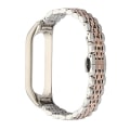 Miniatyrbilde 1 av 5: Stropp metall rustfritt stål for Mi Band 6 Xiaomi Mi Band 7 6 5 Stropp kompatibelt armbånd Armbånd Mi Band 5 4 3 Tilbehør Silver rose gold 2 For Mi band 3