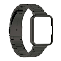Miniatyrbillede 4 af 5: Til Xiaomi Redmi Watch 2 Lite Tre Perler Rustfrit Stål Udskiftnings Rem Med Urkasse
