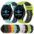 Miniatyrbilde 3 av 5: For Garmin Vivoactive 3 20 mm rutete tofarget silikonklokkerem Red-Black