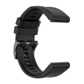 Miniatyrbilde 4 av 5: For Garmin Fenix ​​7x hurtigutløsende silikonklokkerem Black