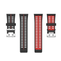 Miniatyrbillede 3 af 5: Til Polar V800 Gps Smart Watch Tofarvet stålspændeurrem Black-Red