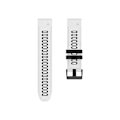 Miniatyrbillede 2 af 4: Rem til Garmin Fenix 7X 26 mm Silikone Sportsrem i to farver Hvid-sort