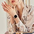 Miniatyrbillede 5 af 5: Magnetiske bånd, der er kompatible med Fitbit Versa 3 og Sense Smartwatch - Multi Color Champagne Large