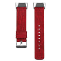 Miniatyrbilde 2 av 5: For Fitbit Charge 5 Nylon Canvas Watch Band Red
